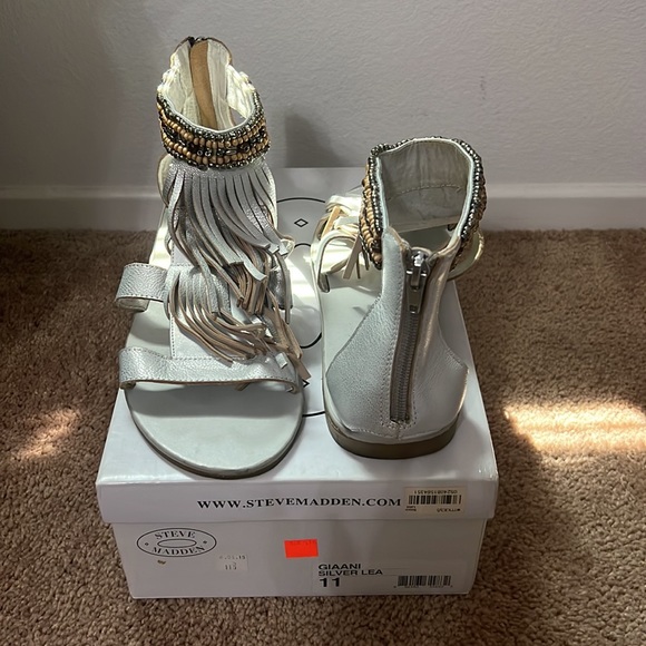 Silver Size 11 Steve Madden Giaani - Picture 5 of 6